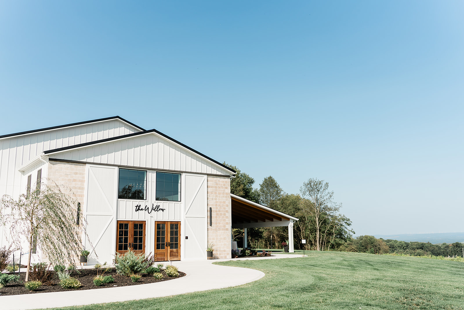 Exterior of The Willow reception venue in Johnstown